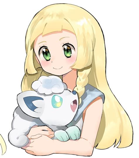 Lillie And Alolan Vulpix Pokemon And More Drawn By Haru Yanagi