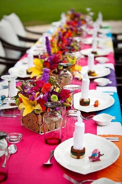 78 Awesome Colorful Wedding Table Settings Weddingomania