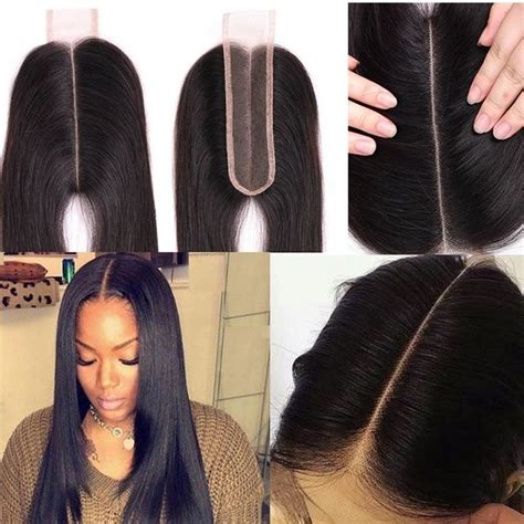 Maybe you would like to learn more about one of these? 2*6 Straight Lace Closure Middle Part Human Hair Natural ...