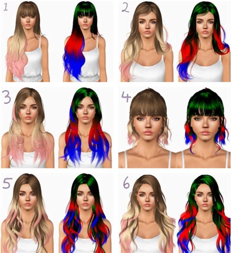 Newsea S Hairstyles Retextured By Plumbombshell Sims 3 Hairs
