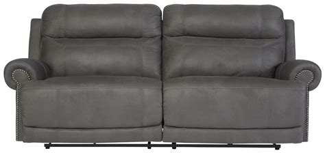 Signature Design By Ashley Austere 2 Seat Reclining Sofa With Rolled