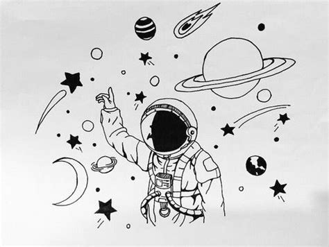 How to draw an astronaut. Pin von Elly Edlund auf wstercolor | Kunstproduktion ...
