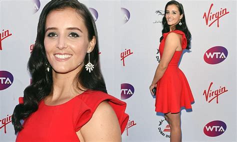 laura robson stands out in a scarlet mini dress at wimbledon party daily mail online