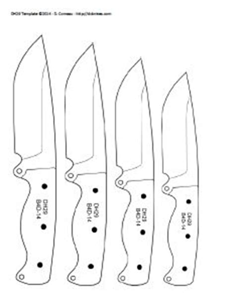 Each has multiple sizes to fit your stock. DIY Knifemaker's Info Center: Knife Patterns II | Knife ...