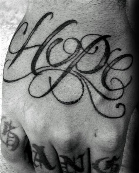 The artist can fill the font with red and black colors to create a good amount of contrast and to. 40 Hope Tattoos For Men - Four Letter Word Design Ideas