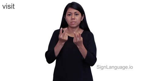 Visit In Asl Example 1 American Sign Language
