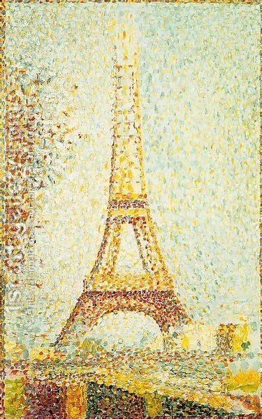 The Eiffel Tower 1889 Painting By Georges Seurat Reproduction 1st Art
