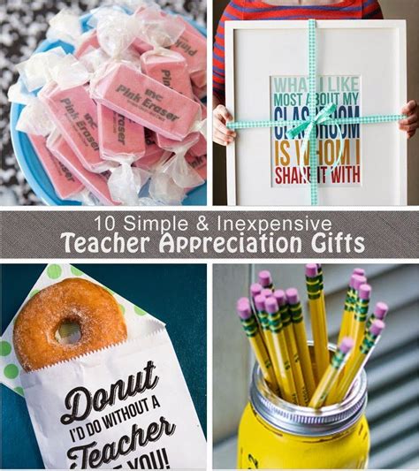 10 Inexpensive And Unisex Teacher Appreciation T Ideas