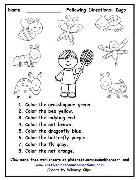 This Free Worksheet Allows Students To Practice Reading Color Words And