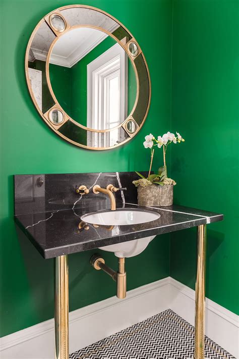 Going Bold 20 Contemporary Powder Rooms In 10 Spectacular Colors My