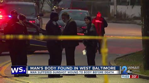 Mans Body Found In West Baltimore Youtube