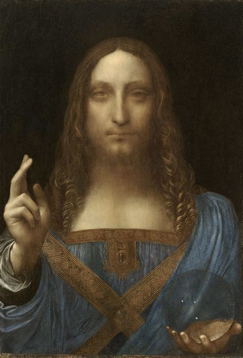 In restoring the salvator mundi, modestini, who says she tries to imitate the original as closely as possible, would the painting after modestini cleaned off the previous attempts at restoration. Leonardo da Vinci, Salvator Mundi. Reproduction of the ...
