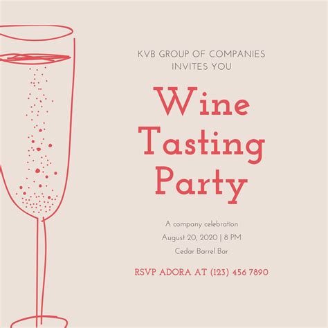 Customize 34+ Wine Tasting Invitations Templates Online - Canva