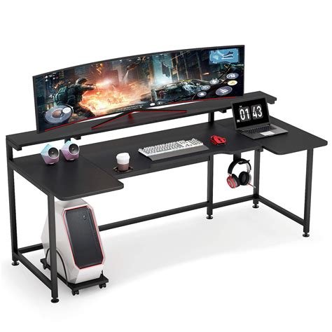 Buy Tribesigns U Shaped Computer Desk With Hutch 748 Inches Gaming