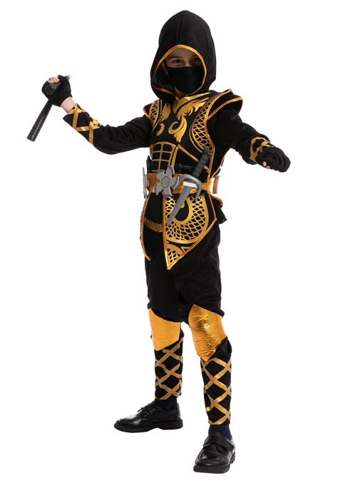 Golden Ninja Boys Costume