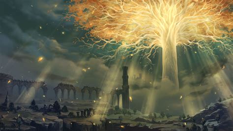 The Elden Ring Yggdrasil By Fantazyme On Deviantart Dark Souls