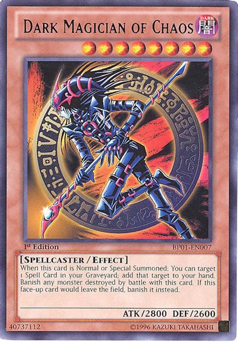 Best prices and latest ygo sets. Yu-Gi-Oh Card - BP01-EN007 - DARK MAGICIAN OF CHAOS (rare) (Mint): Sell2BBNovelties.com: Sell TY ...