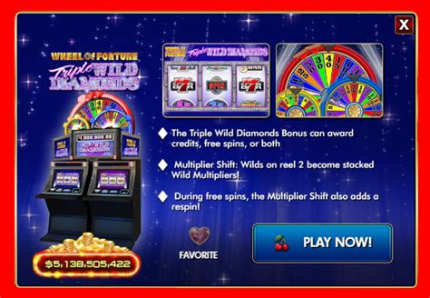 Take A Free Pokies Spin Wheel Of Fortune Triple Wild Diamonds Slot
