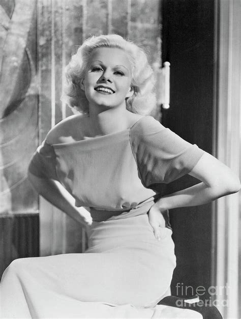 Portrait Of Mgm Actress Jean Harlow Photograph By Bettmann