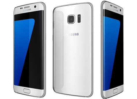 Samsung Galaxy S7 Edge White 3D model | CGTrader