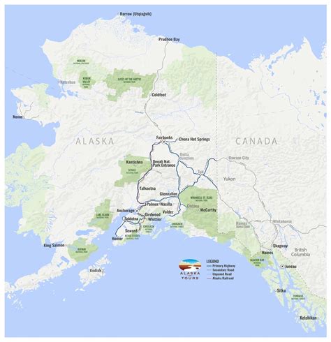 Alaska Map With Cities Political Map Alaska Travel Agency Check
