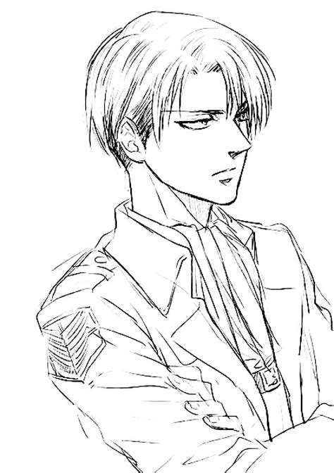 Levi Ackerman Coloring Page Coloring Pages