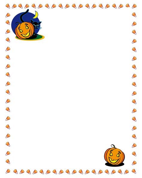 6 Best Images Of Printable Halloween Pumpkin Border Free Halloween