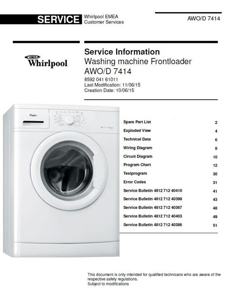 Pin on Whirlpool Washing Machine Service Manuals