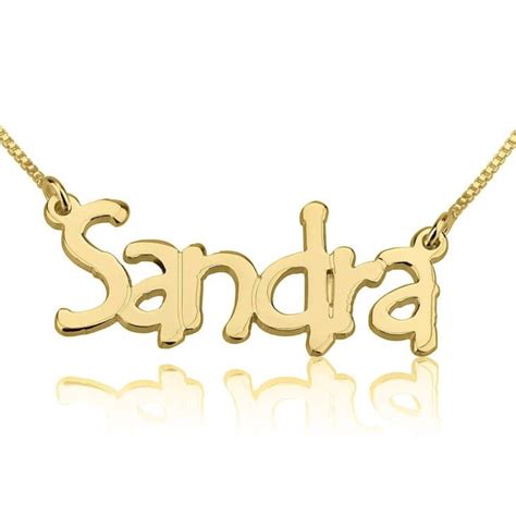 Tempo Name Necklace | Name necklace, Gold name necklace, Horseshoe necklace