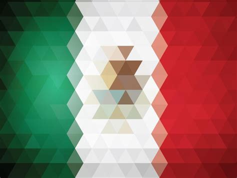 Premium Vector Abstract Flag Of Mexico