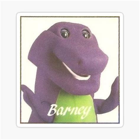 Barney The Dinosaur Backyard Gang Sticker For Sale By Makeachange92
