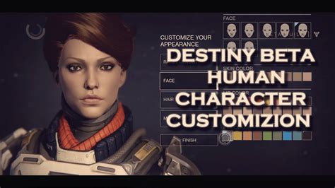Destiny Beta Human Character Customization Youtube