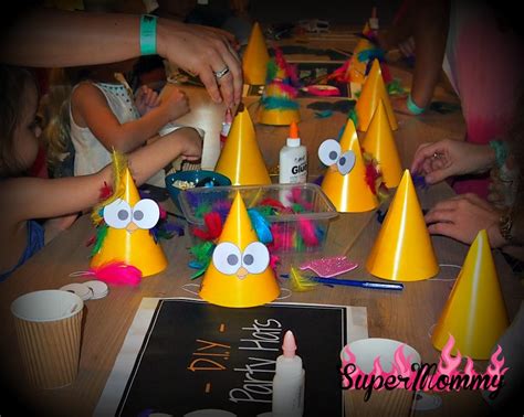 Diy Party Hats Birthday Party Activity For Kids Supermommy