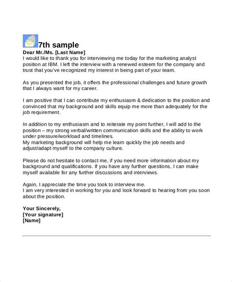 4 best thank you email samples after an interview. 13+ Sample Interview Thank You Letters - DOC, PDF | Free ...