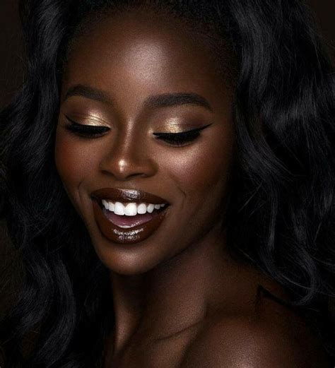 Pin By A H G On Melanated Beauties Dark Skin Makeup Makeup For