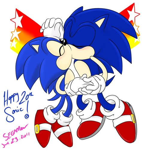 Classic Sonic X Modern Sonic Sonic Yaoi Fan Art