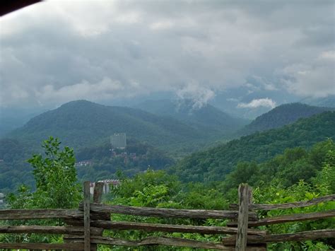 East Tennessee Mountains Overlooking Gatlinburg Tennessee Travel