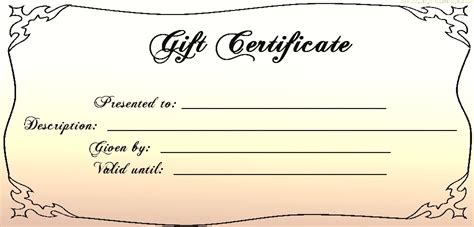 30 printable gift certificates