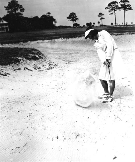 Florida Memory Babe Zaharias In A Sand Trap At A Golf Tournament Saint Augustine Florida