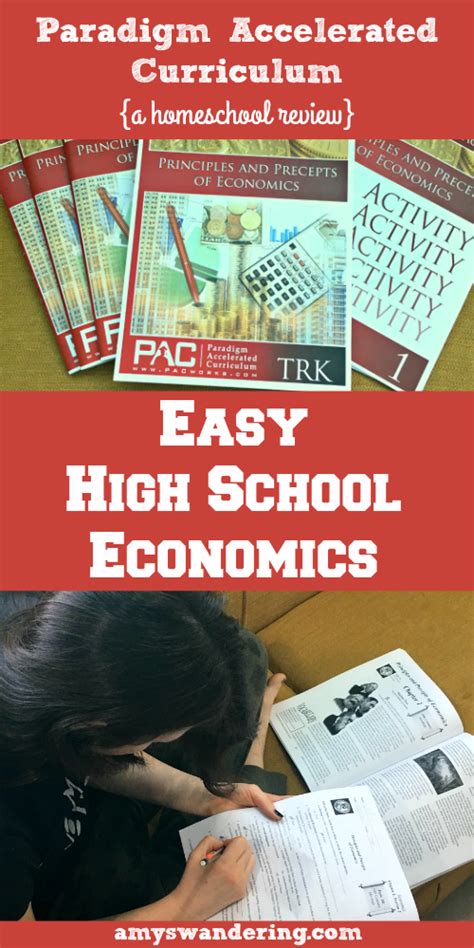 Easy High School Economics Curriculum Amys Wandering