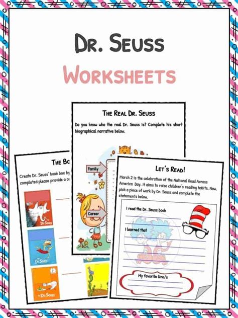 Dr Seuss Facts Worksheets And Book History For Kids