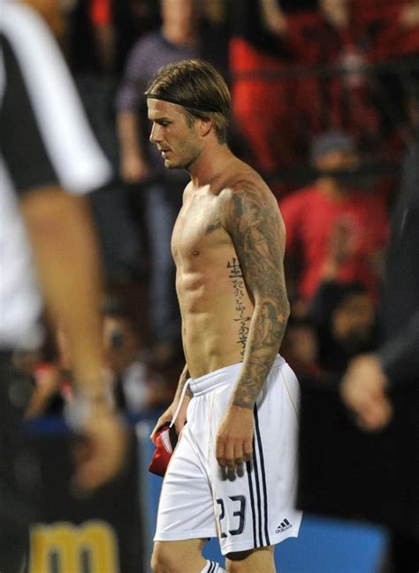 David Beckham Took Off His Shirt In September 2011 After Playing With