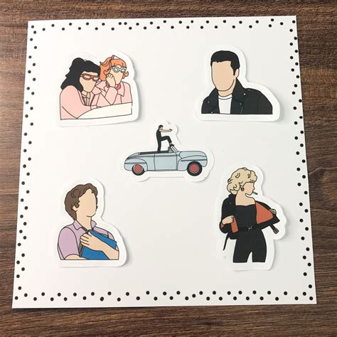 Grease Musical Sticker Pack Etsy