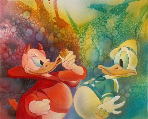 Disney Fine Art The Duality Of Donald By John Rowe Contemporary