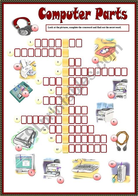 Basic Computer Parts Worksheet Answers