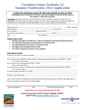 Fillable Online Worksite Agreement YouthWorks Fax Email Print PdfFiller