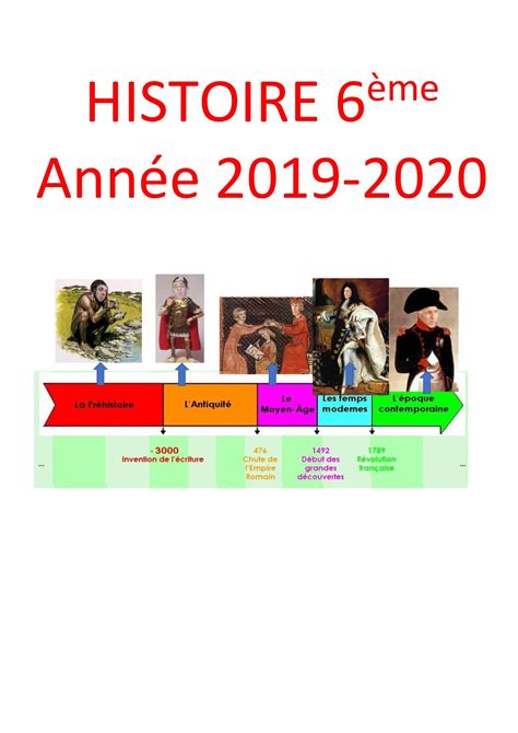 Calaméo Histoire 6ème B 2019 2020