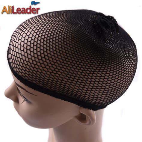 Alileader extrémité ouverte noir maille Net perruque casquettes pour femmes élastique perruque