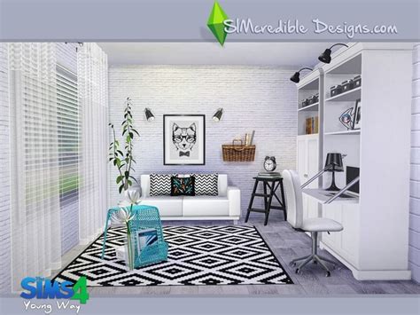 The Best Livingroom By Simcredible Sims 4 Sims The Sims 4 Lots