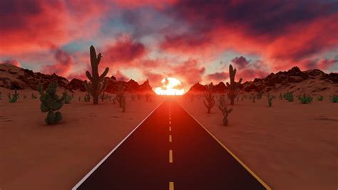 Stock Video Of Beautiful Sunset In American Desert 15752695
